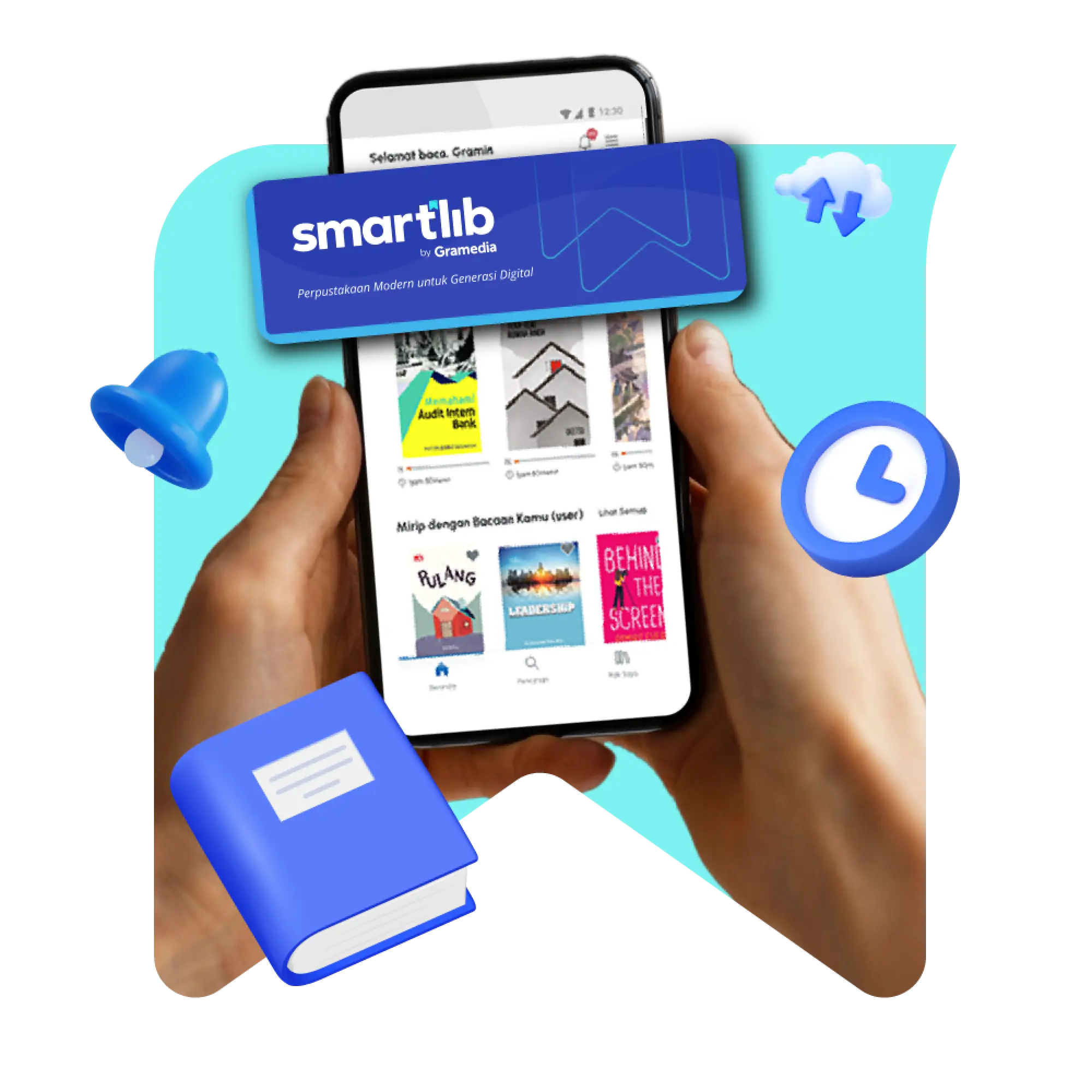 Platform Gramedia Digital dengan tampilan toko buku online dan kategori buku